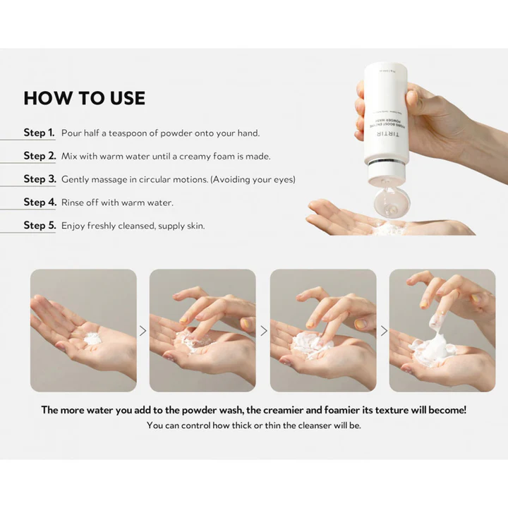 TIRTIR Hydro Boost Enzyme Powder Wash 75g