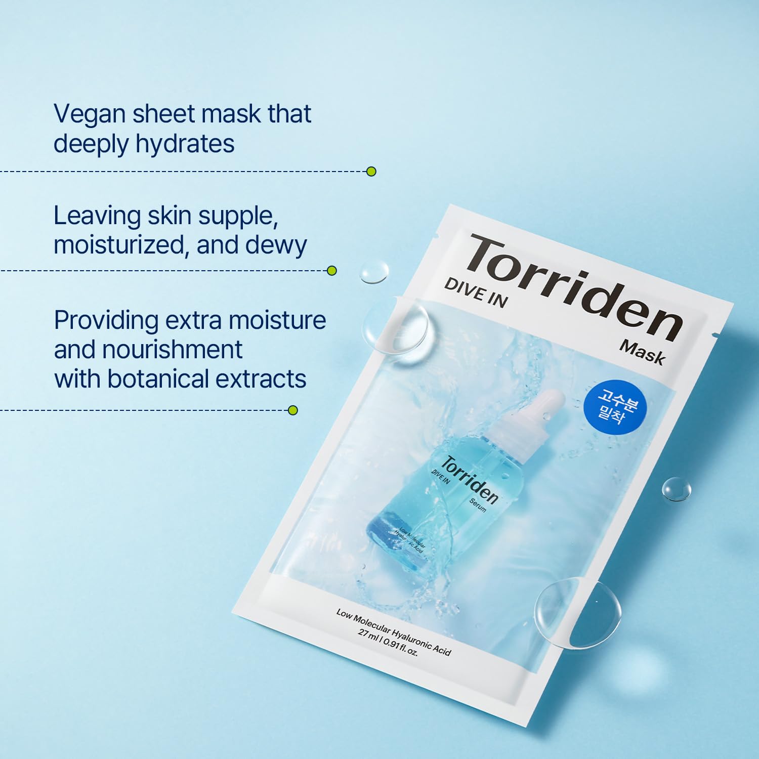 Torriden Dive In Low Molecular Hyaluranic Acid Mask 27ml