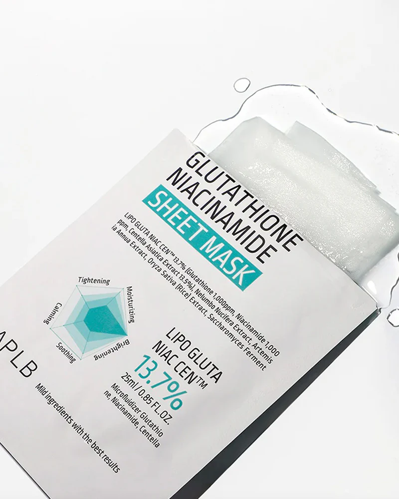 APLB Glutathione Niacinamide Sheet Mask 