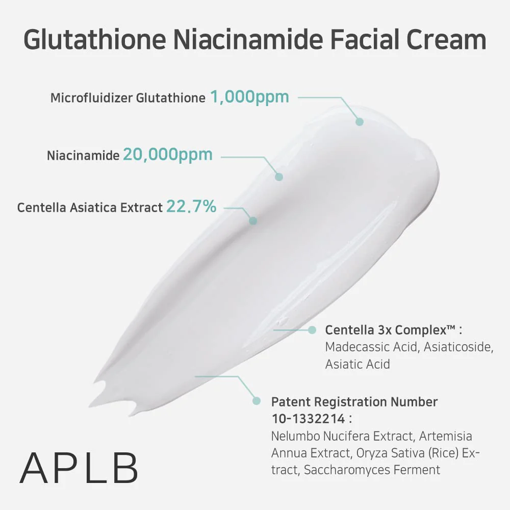 APLB Glutathione Niacinamide Facial Cream 55ml 