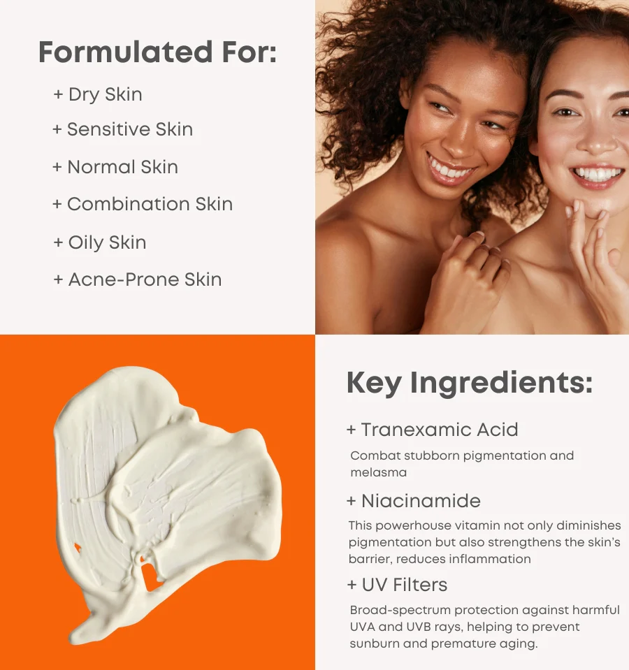 NINELESS MELA-PRO Tranexamic Acid Sun Screen 100ml