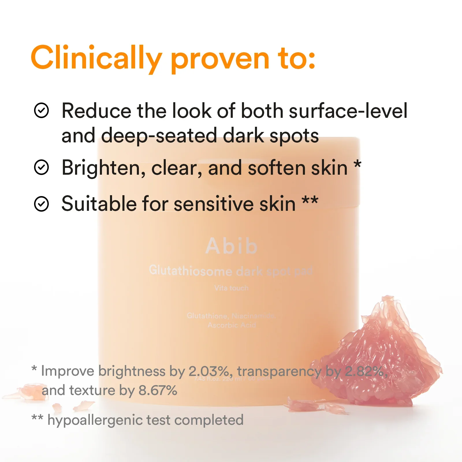 Abib Glutathiosome Dark Spot Pad