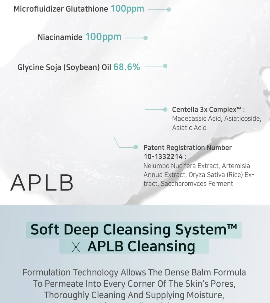 APLB Glutathione Niacinamide Cleansing Balm