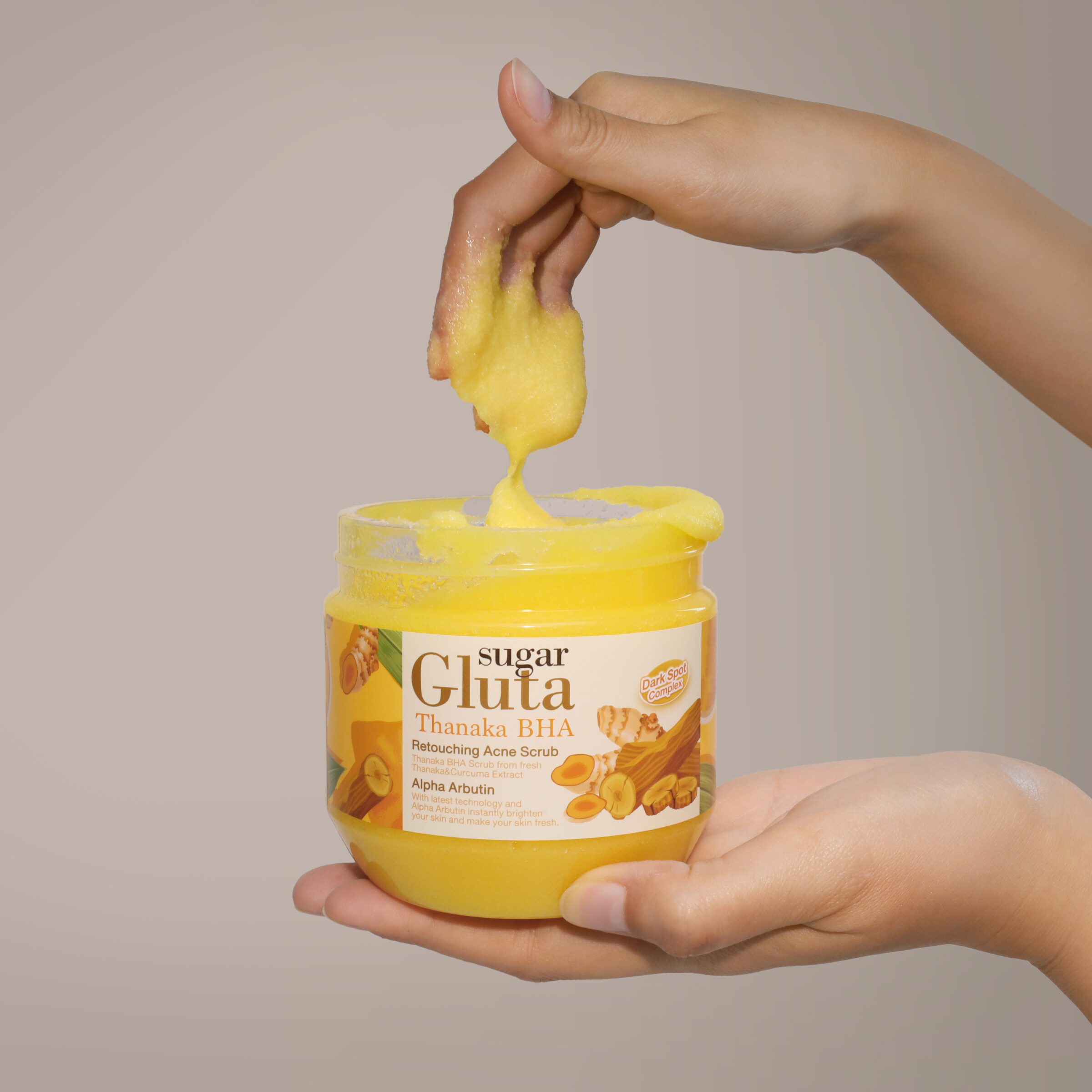 Sugar Gluta Scrubs Tuamarine AHA and Thanaka BHA