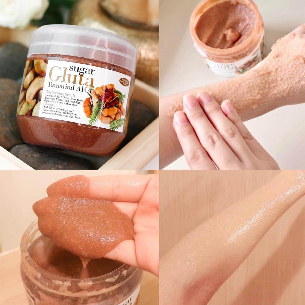 Sugar Gluta Scrubs Tuamarine AHA and Thanaka BHA
