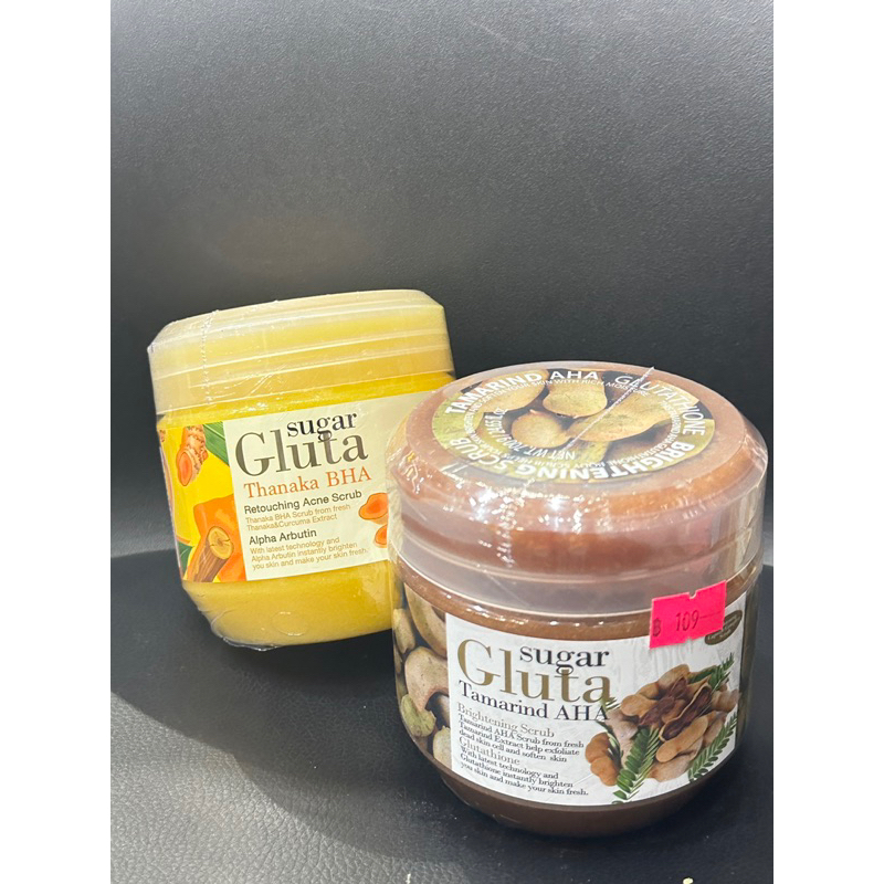 Sugar Gluta Scrubs Tuamarine AHA and Thanaka BHA