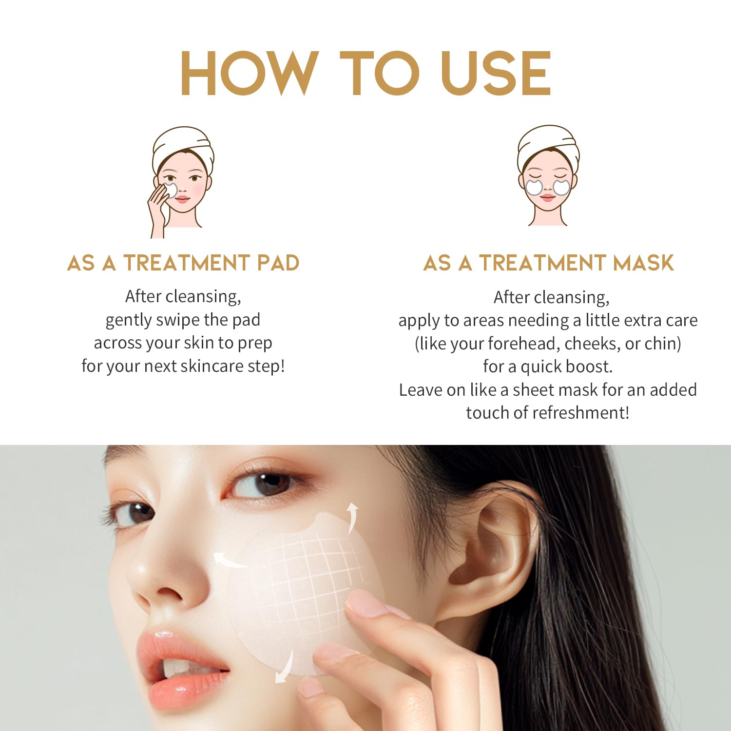 OOTD Beauty Glass Skin Rice Water Toner Pad 70EA