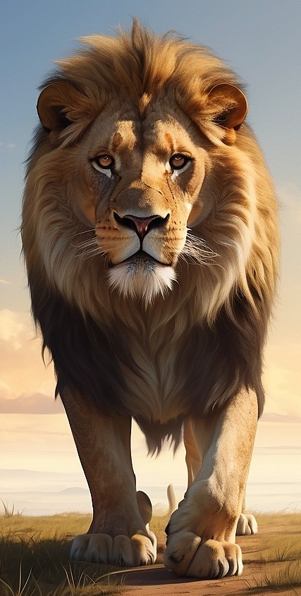 LEONE - T-shirt con stampa a colori