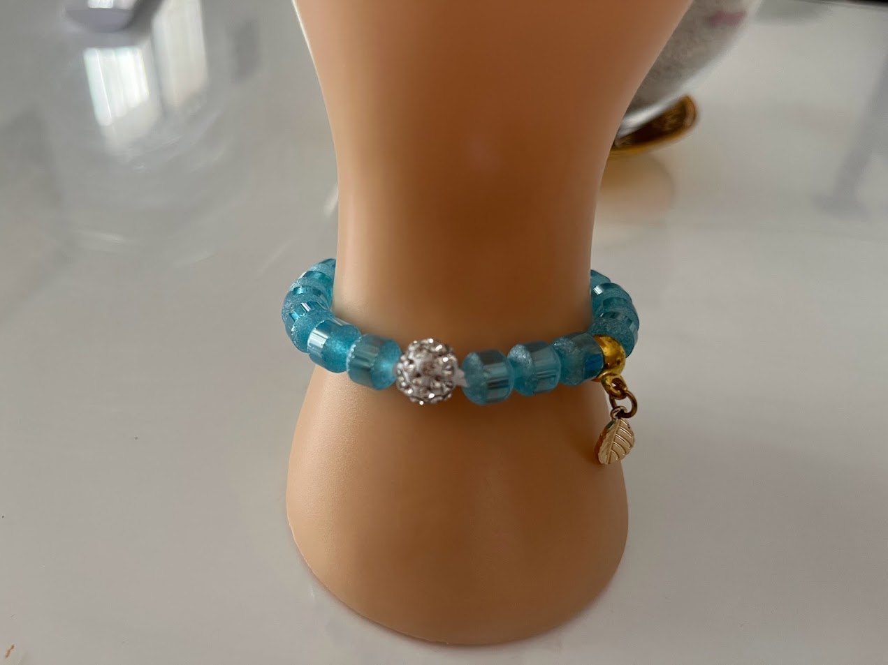 BRACELET TURQUOISE ET BLANC