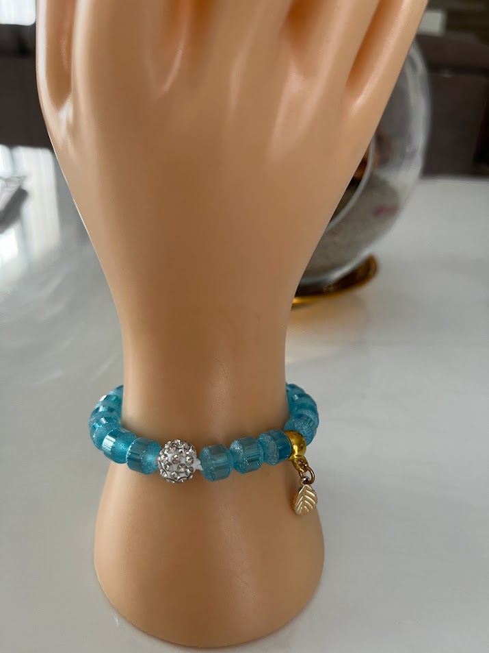 BRACELET TURQUOISE ET BLANC