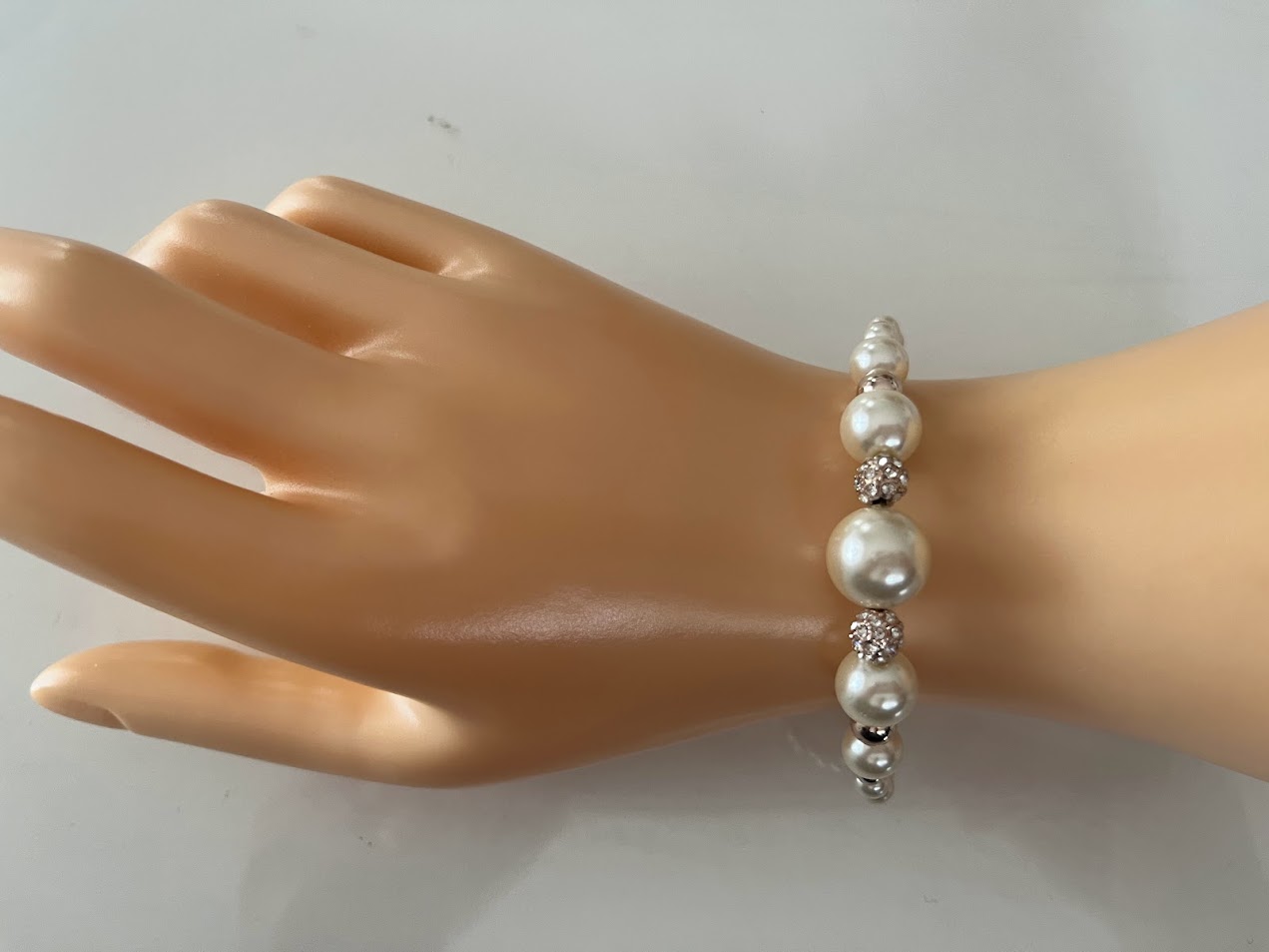 BRACELET FEMME BLANC ET DORÉ