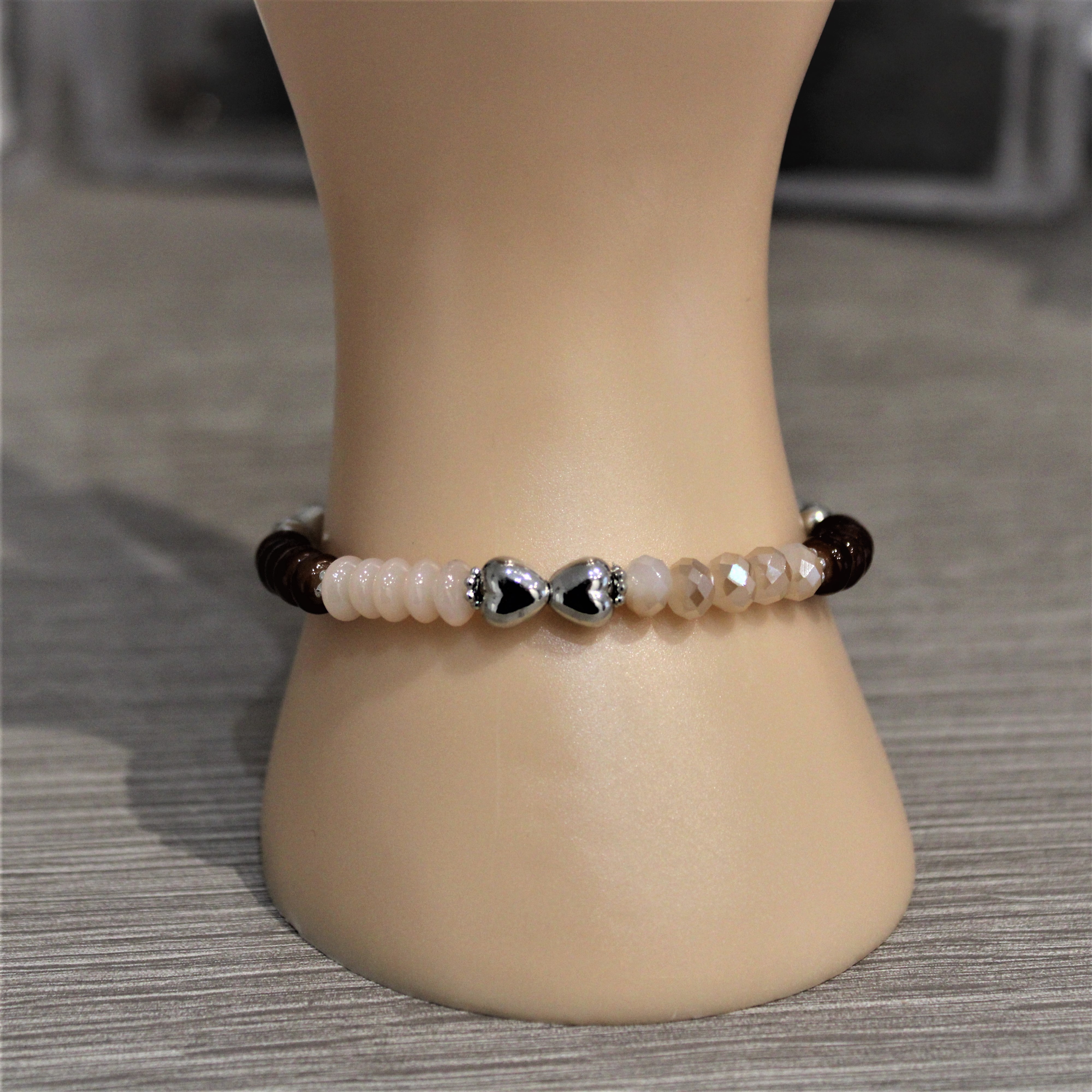 BRACELET FEMME MARRON ET BEIGE