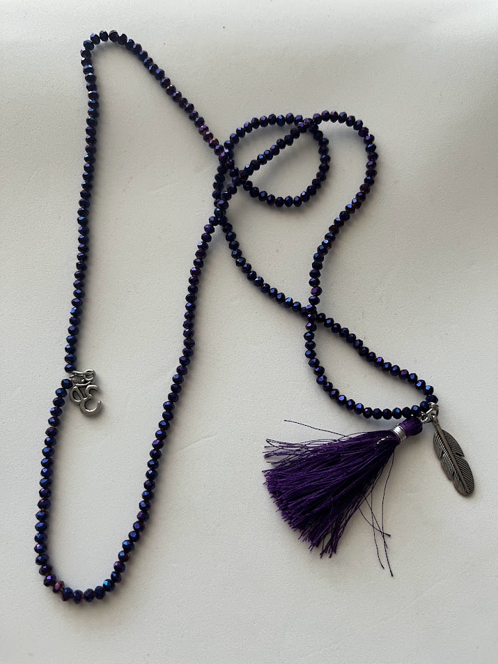 COLLIER FEMME TONS VIOLET BLEU