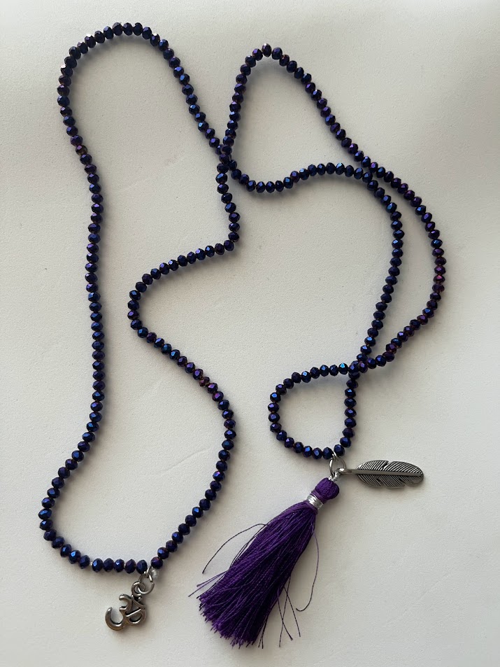 COLLIER FEMME TONS VIOLET BLEU