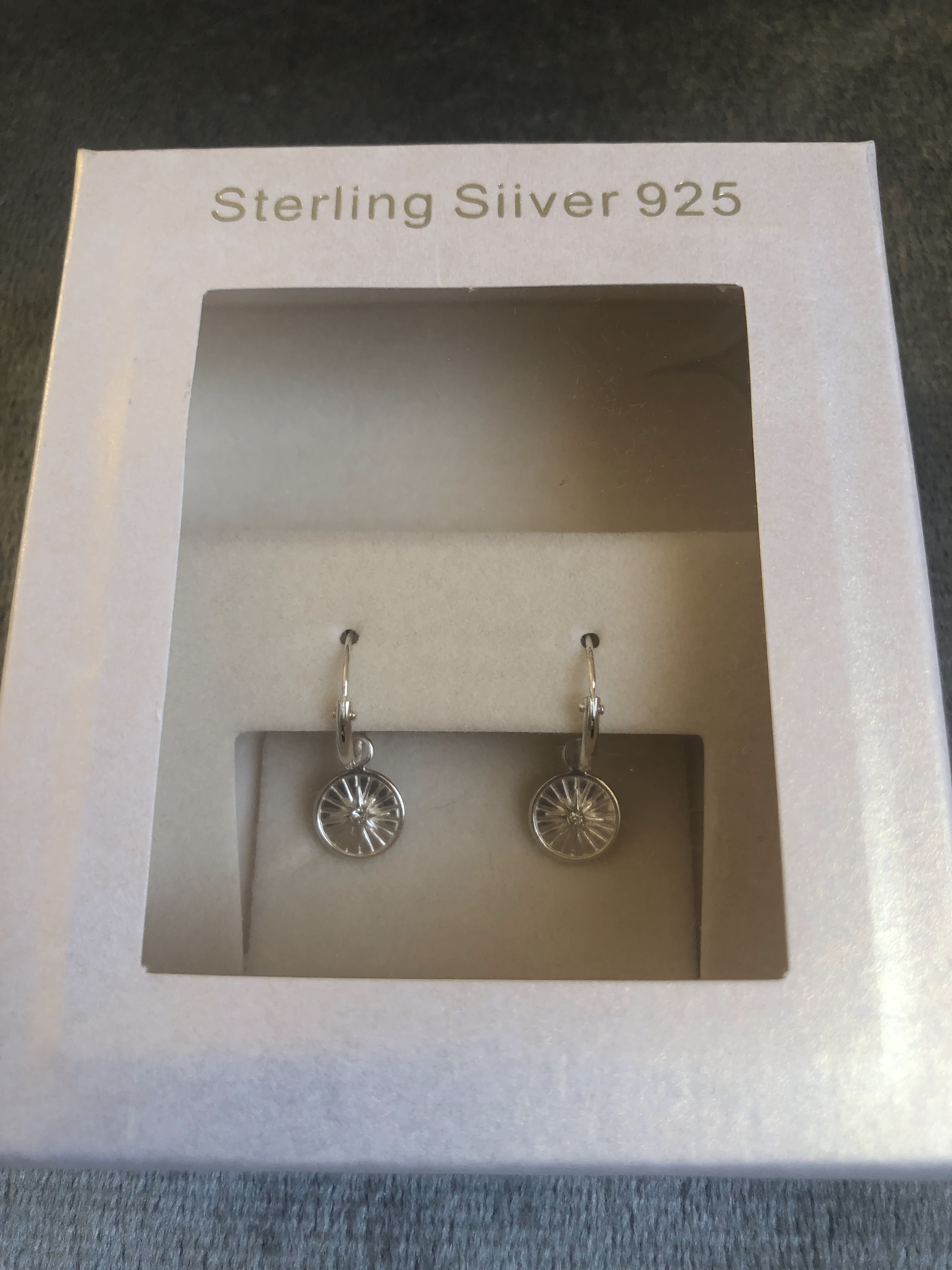 BOUCLE D'OREILLE ARGENT 925 FILLETTE