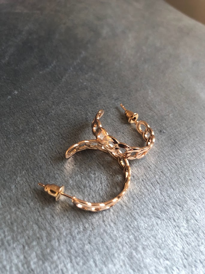 BOUCLE D'OREILLE DORÉES BOD005