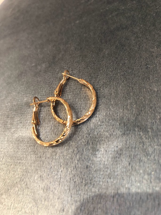 BOUCLE D'OREILLE DORÉES BOD014