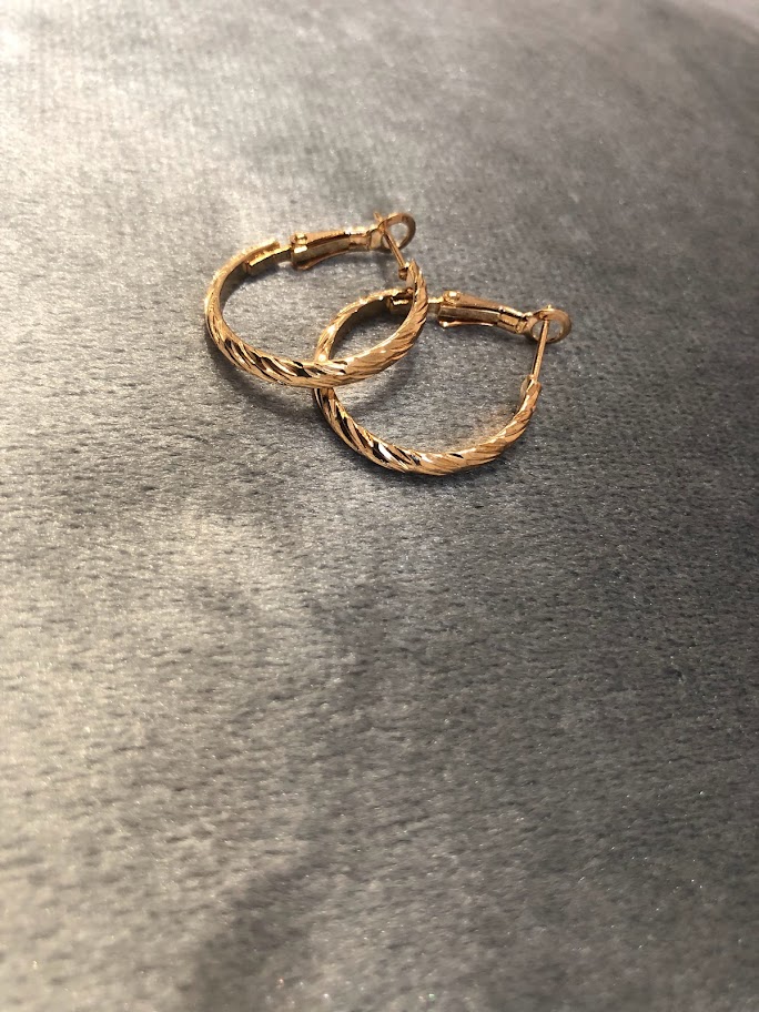 BOUCLE D'OREILLE DORÉES BOD014