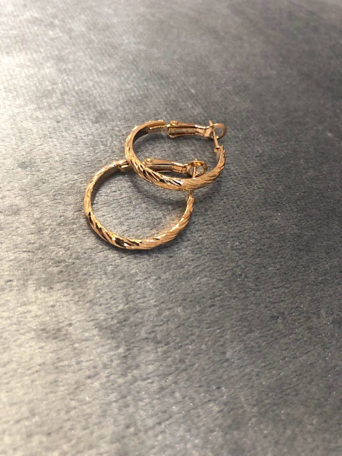 BOUCLE D'OREILLE DORÉES BOD014