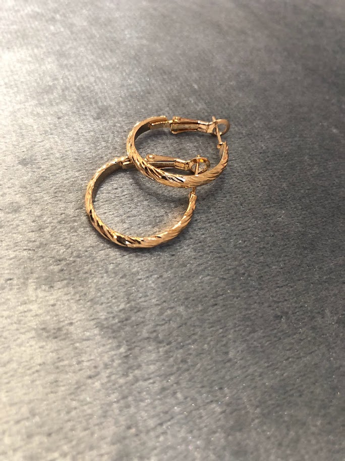 BOUCLE D'OREILLE DORÉES BOD014