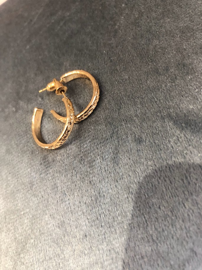 BOUCLE D'OREILLE DORÉES BOD015