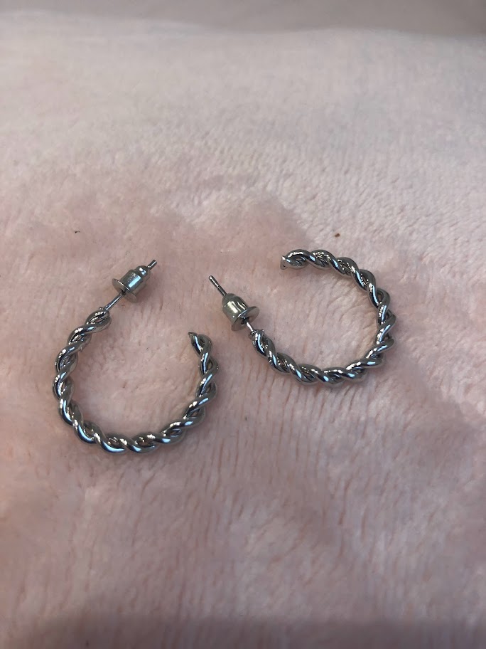 BOUCLE D'OREILLE ARGENTÉES BOA006