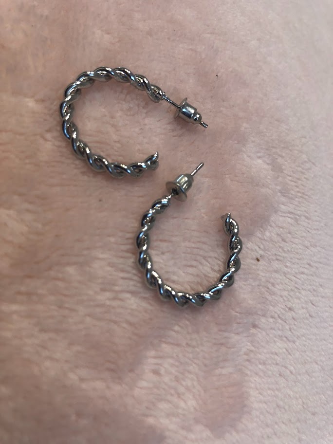 BOUCLE D'OREILLE ARGENTÉES BOA006