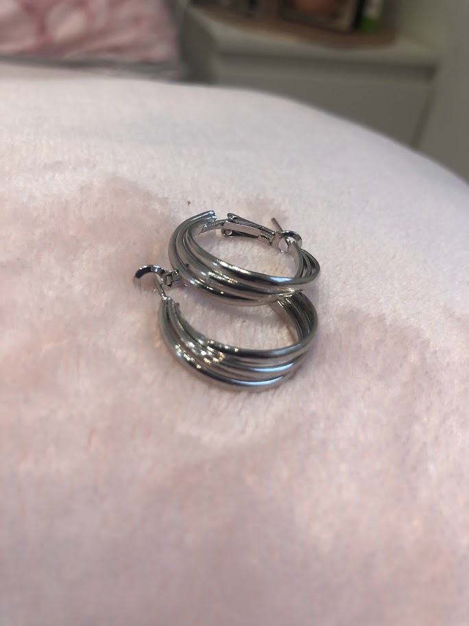 BOUCLE D'OREILLE ARGENTÉES BOA005