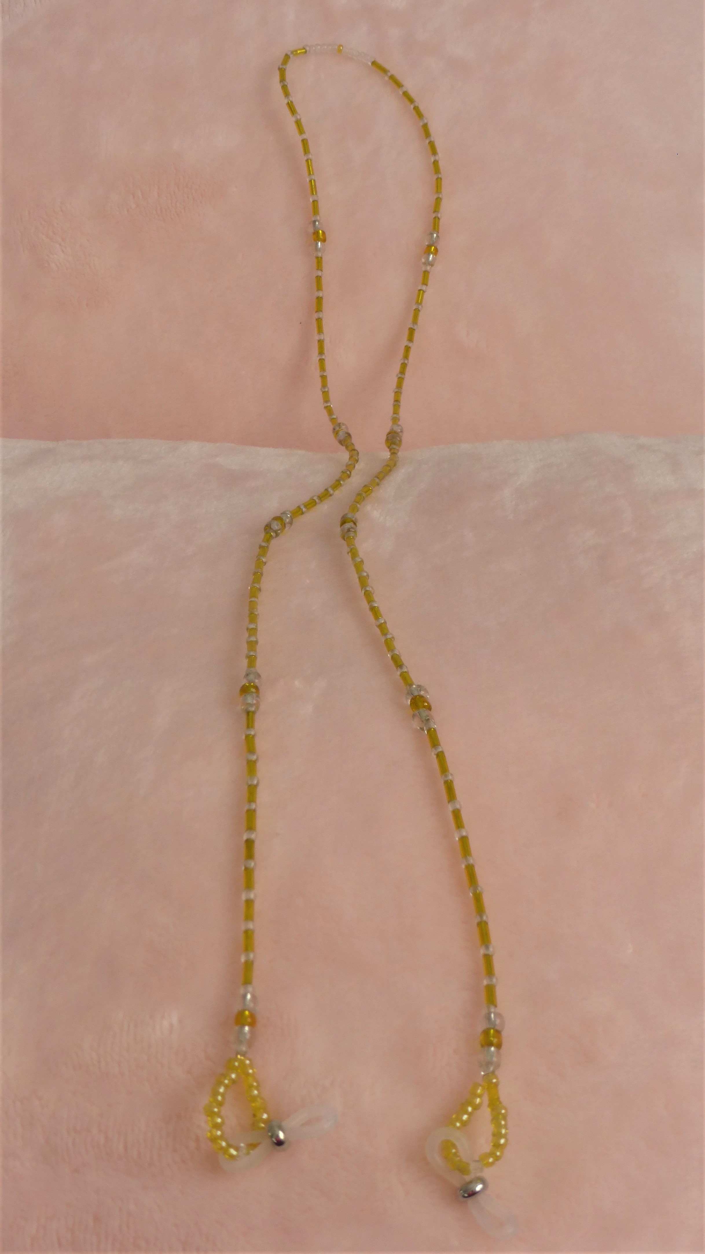 CORDON A LUNETTES JAUNE ET TRANSPARENT