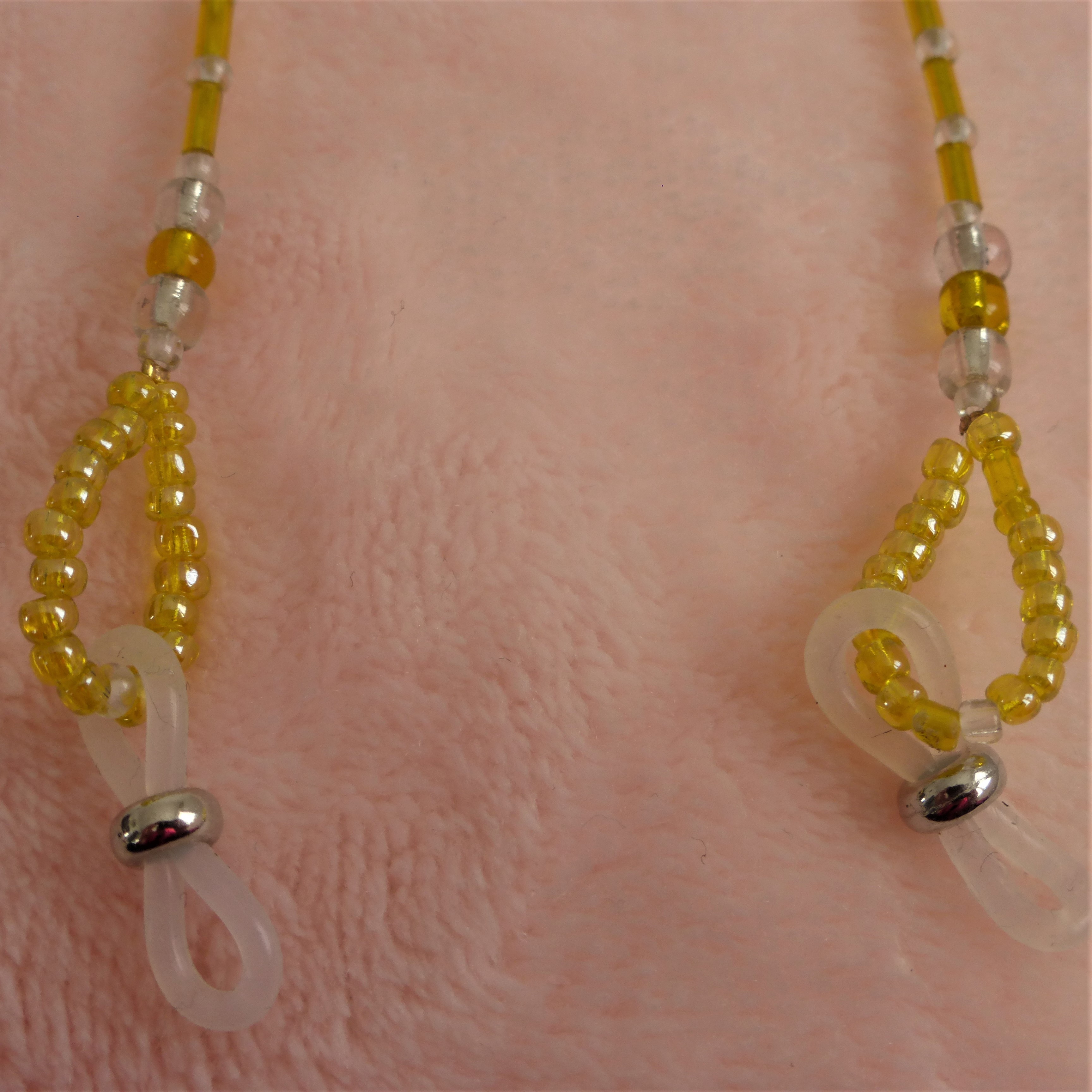 CORDON A LUNETTES JAUNE ET TRANSPARENT