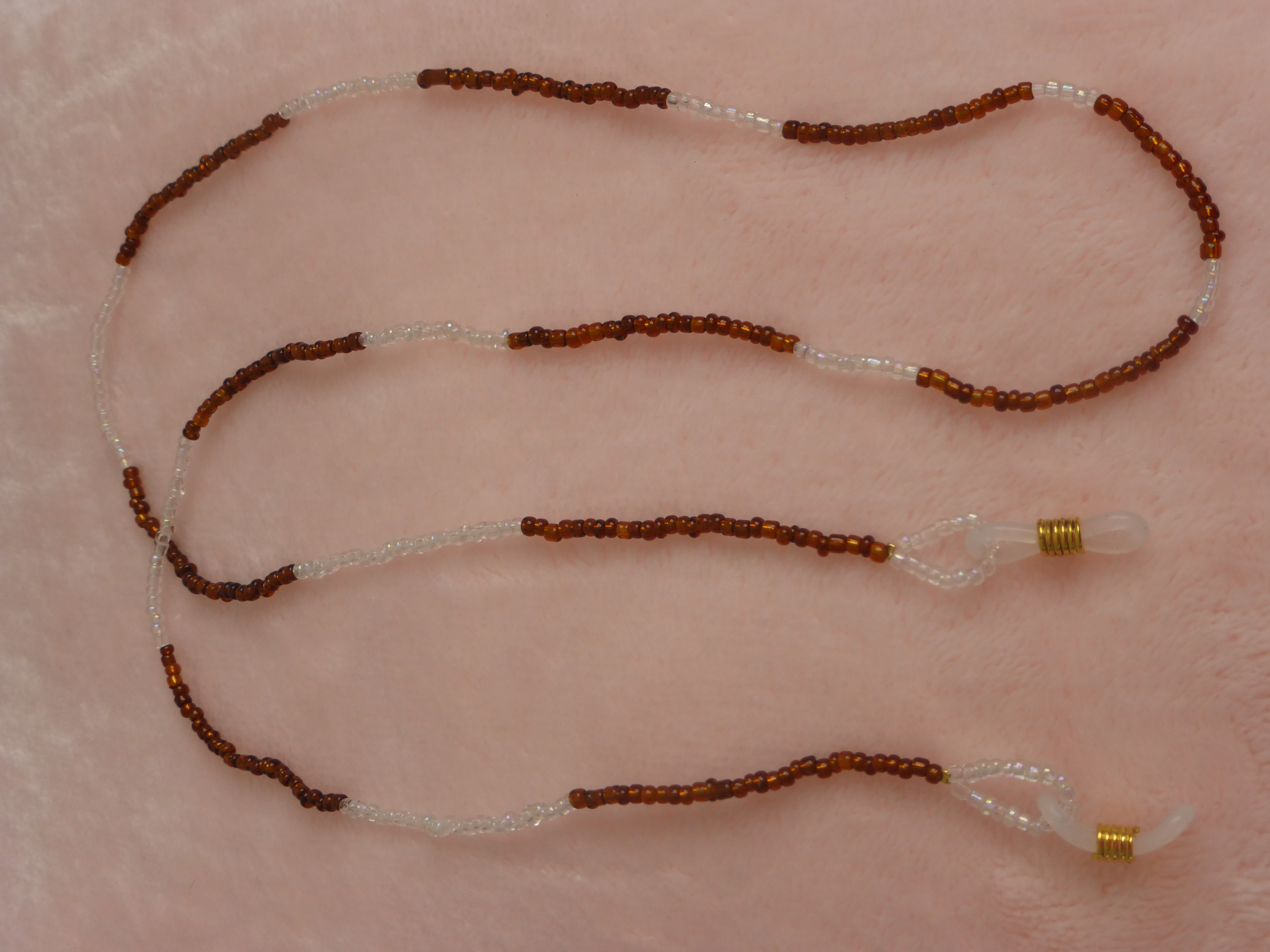 CORDON A LUNETTES MARRON ET BLANC