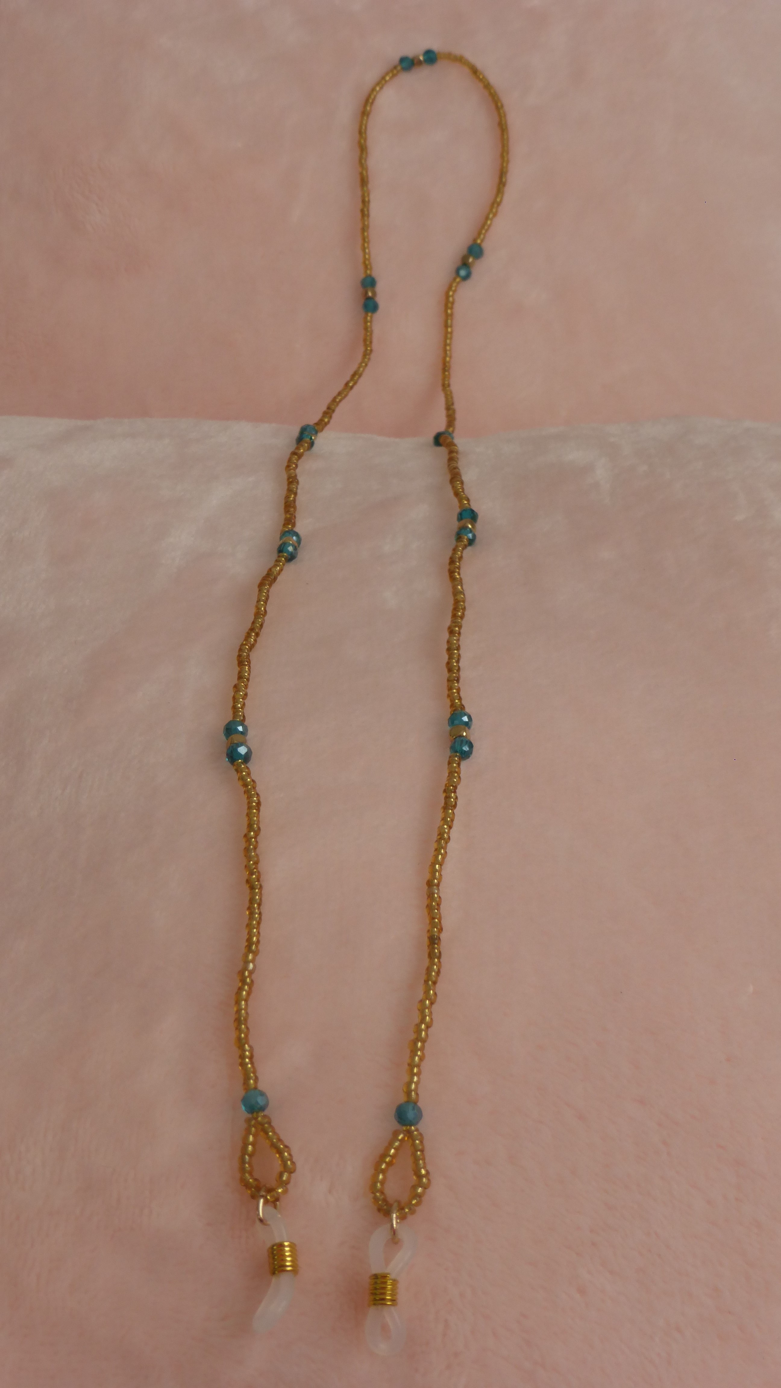 CORDON A LUNETTES DORÉ ET VERT