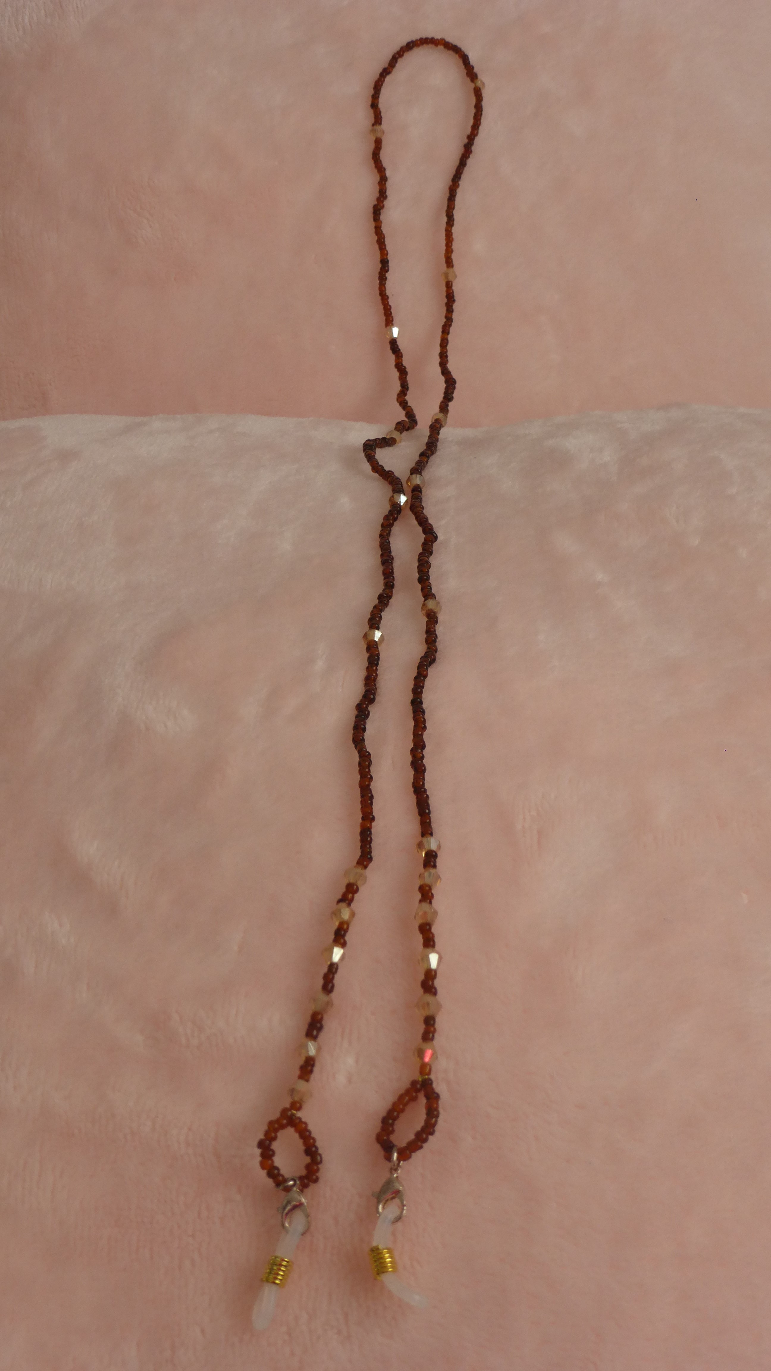 CORDON A LUNETTES MARRON ET BEIGE