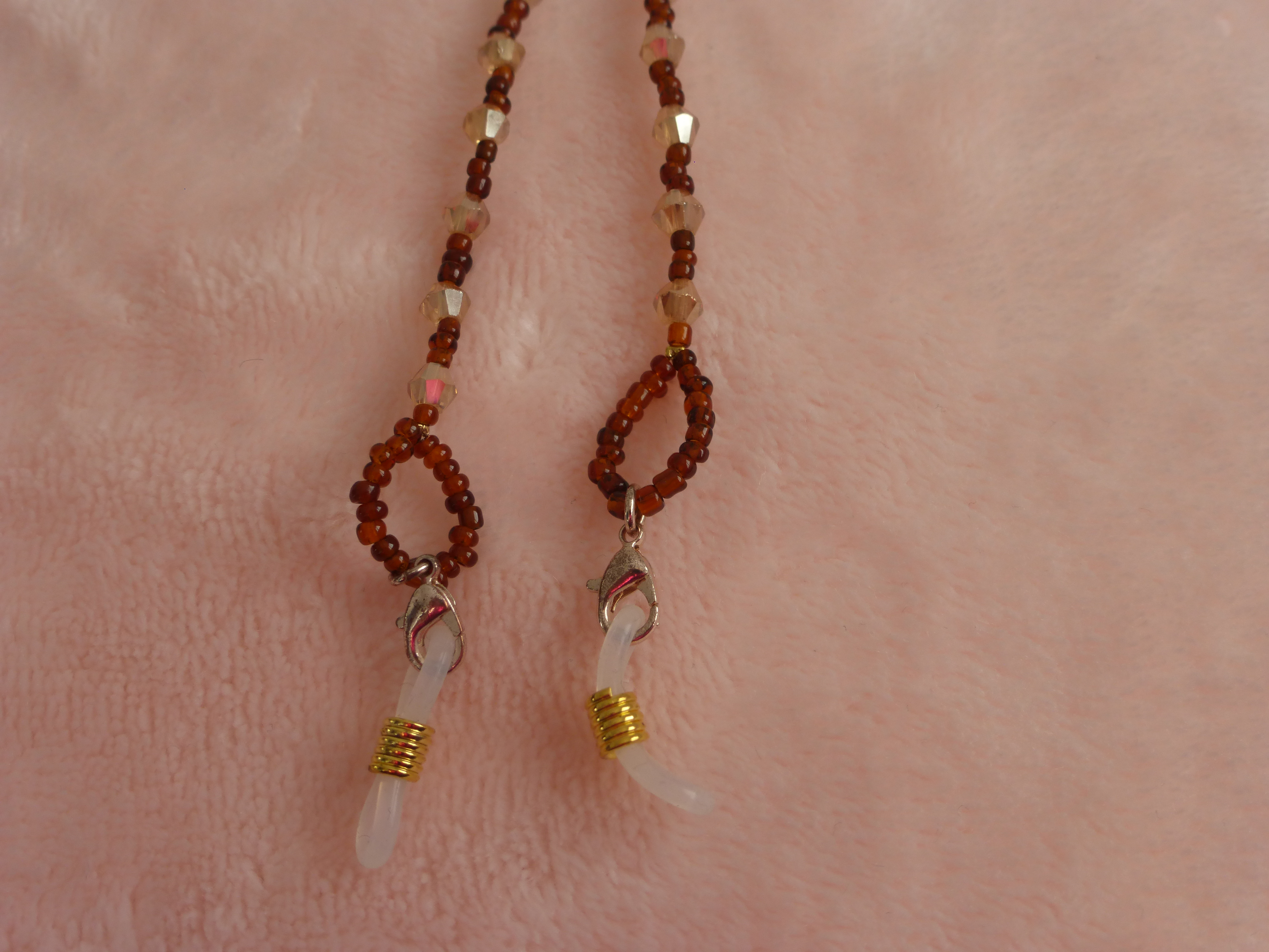 CORDON A LUNETTES MARRON ET BEIGE