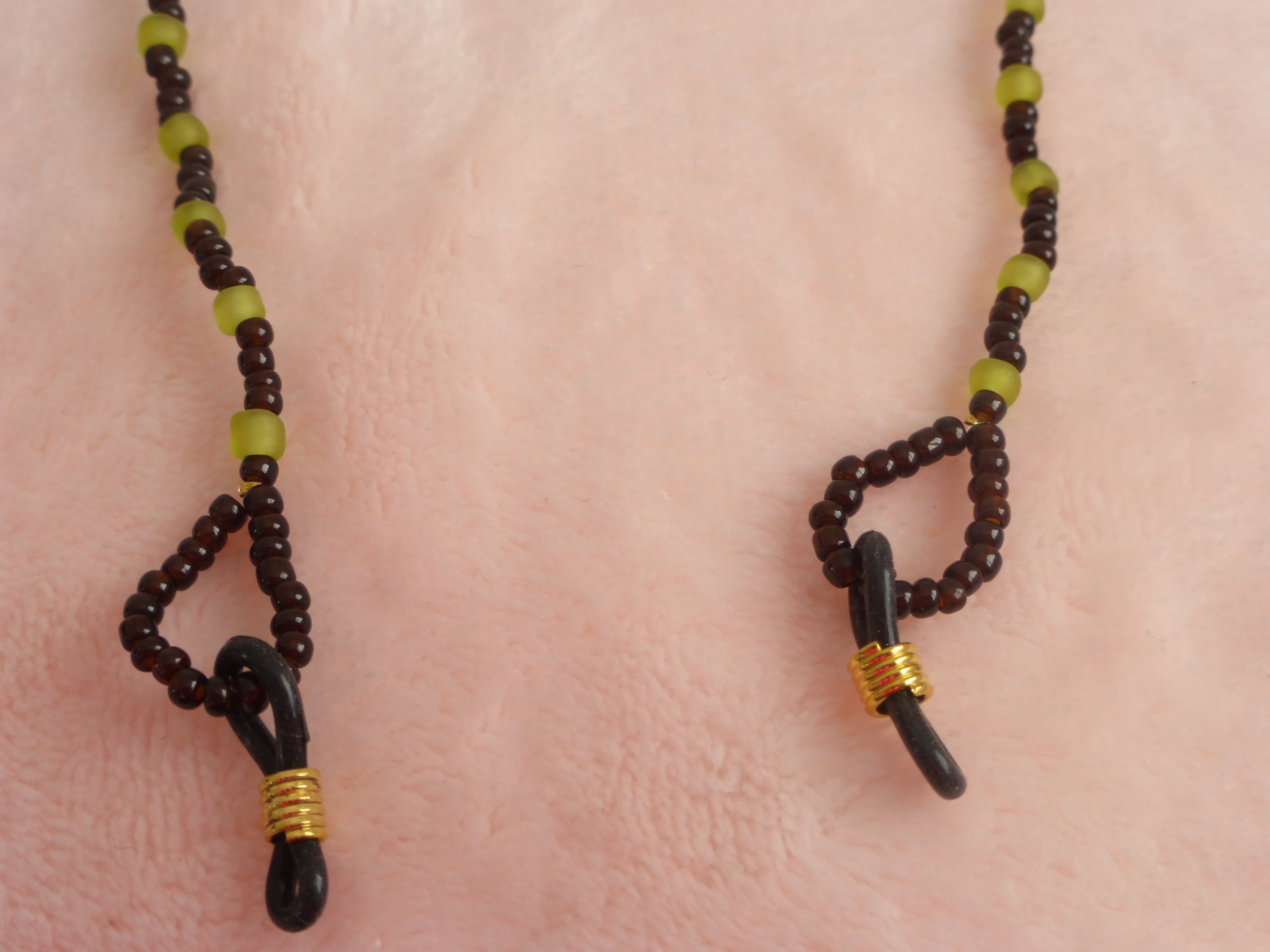 CORDON A LUNETTES MARRON ET ANIS