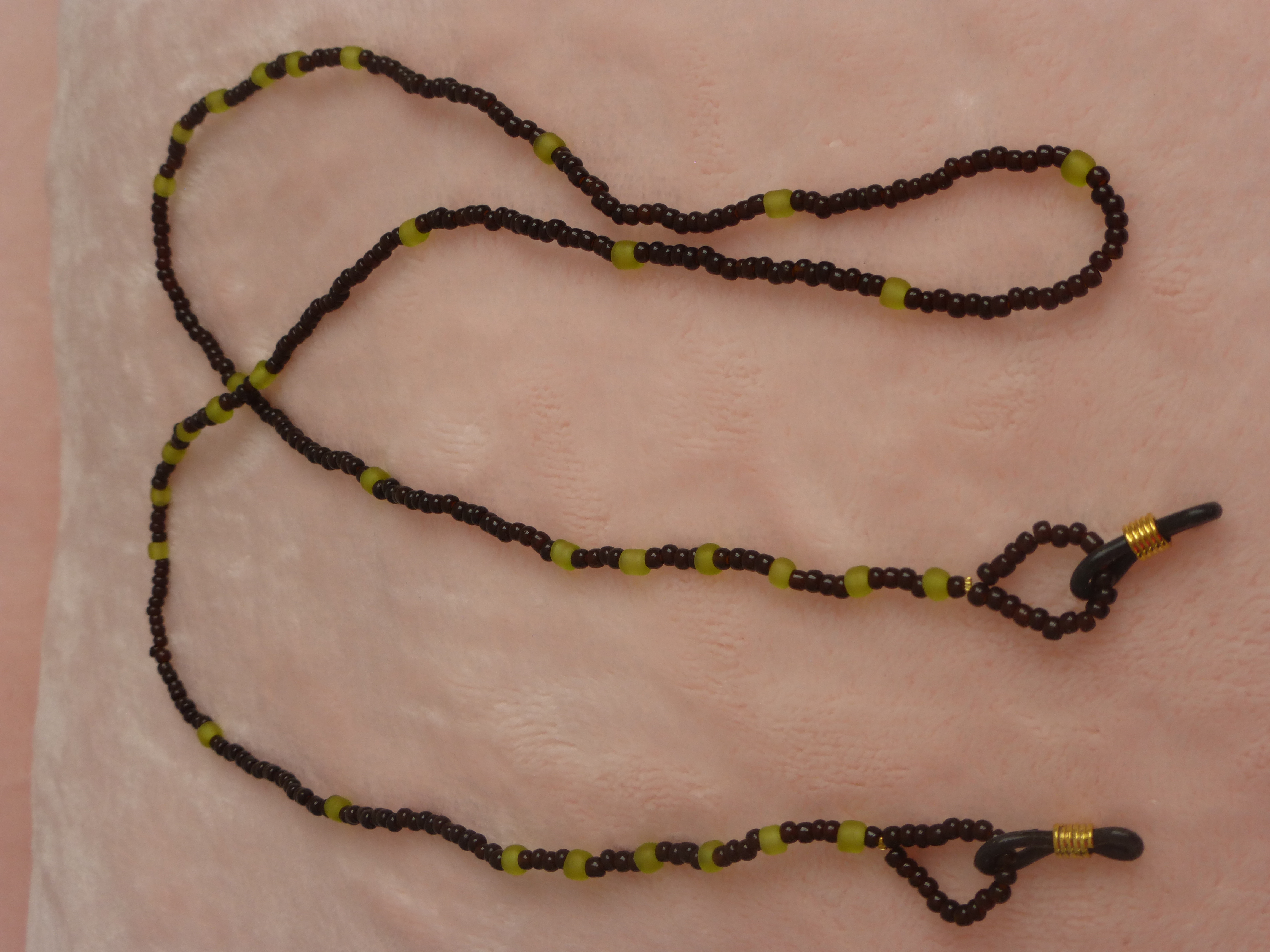 CORDON A LUNETTES MARRON ET ANIS