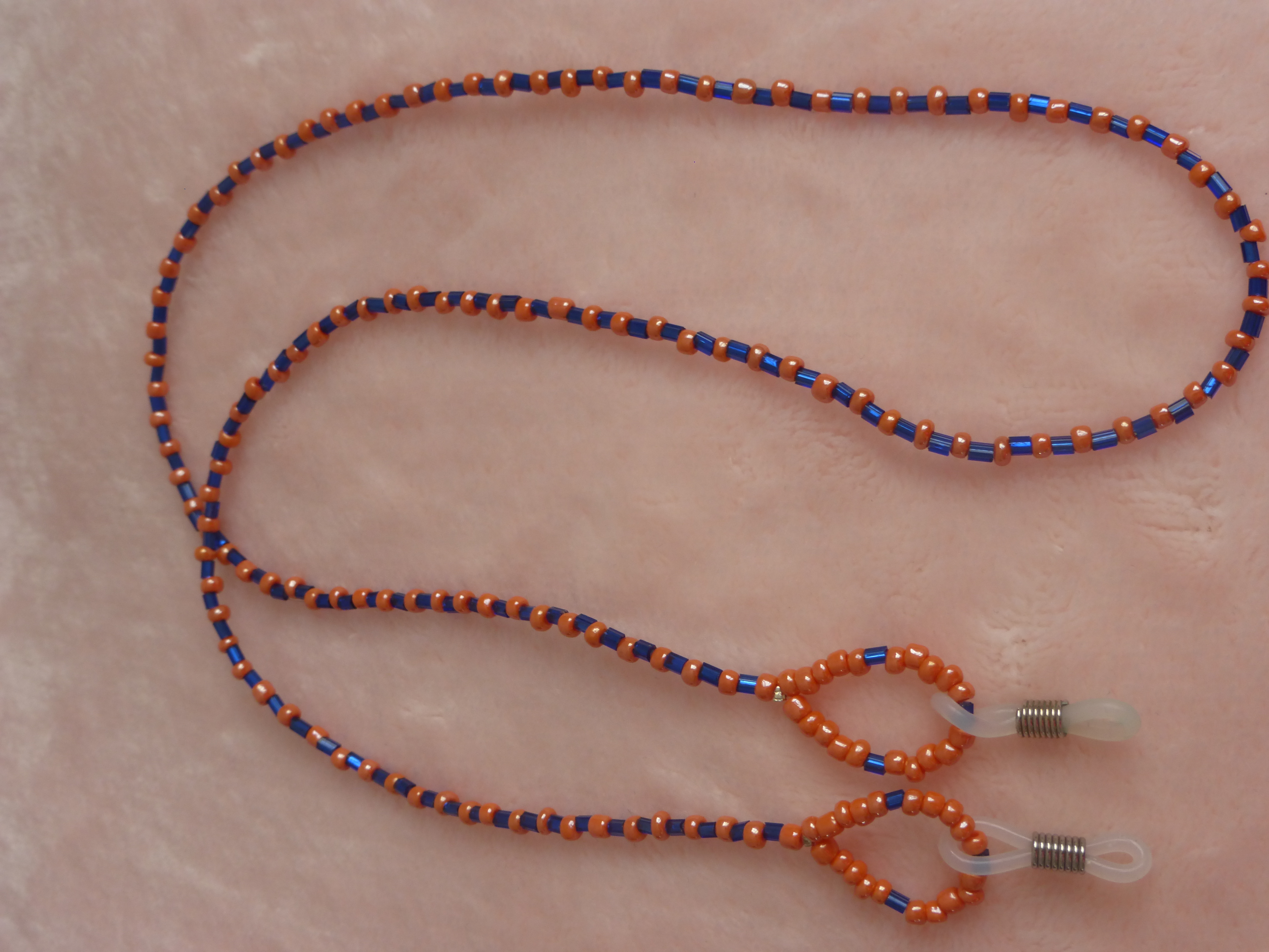 CORDON A LUNETTES ORANGE ET BLEU