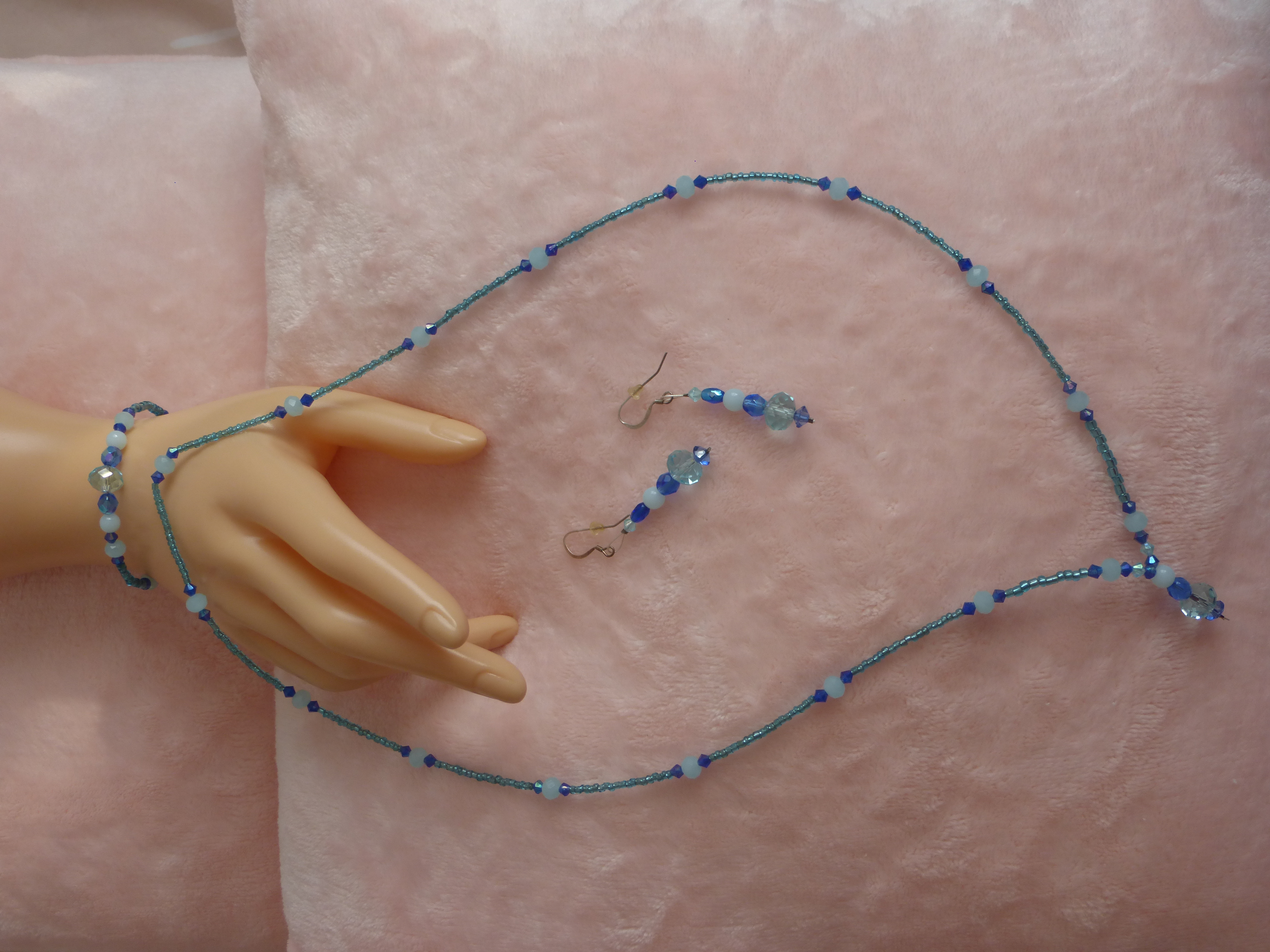 COLLIER BRACELET BO FEMME TONS TURQUOISES