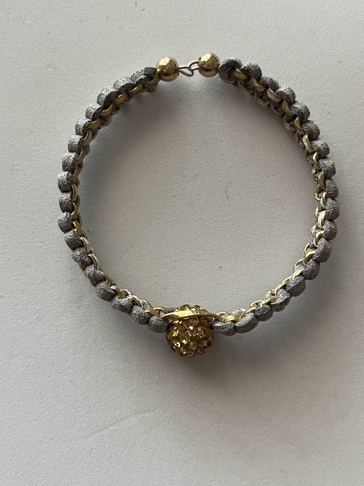 BRACELET DORÉ ET GRIS