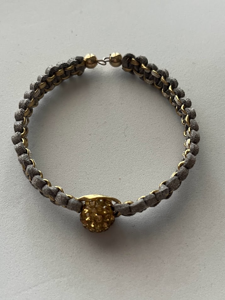BRACELET DORÉ ET GRIS