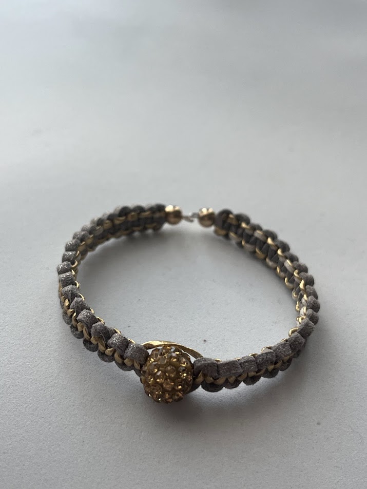 BRACELET DORÉ ET GRIS