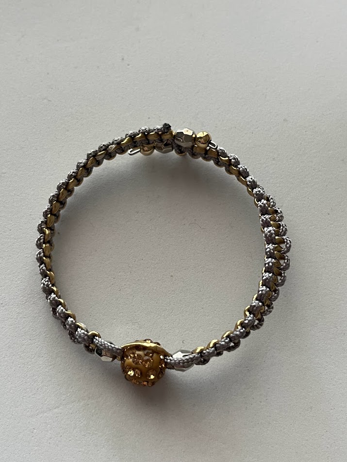 BRACELET GRIS DORÉ