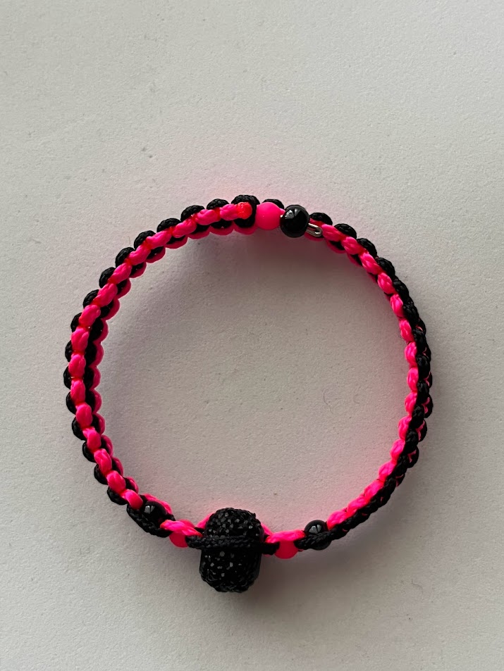 BRACELET FUSCHIA NOIR