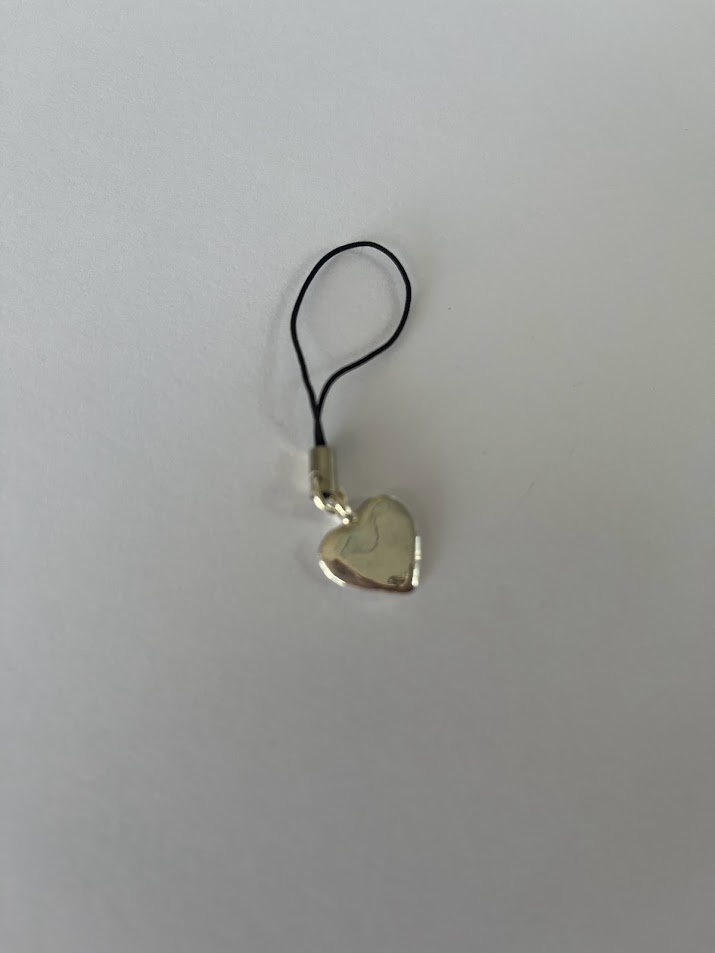 BIJOUX DE MOBILE COEUR ARGENTÉ