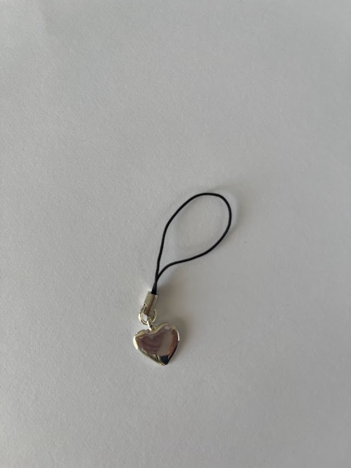 BIJOUX DE MOBILE COEUR ARGENTÉ