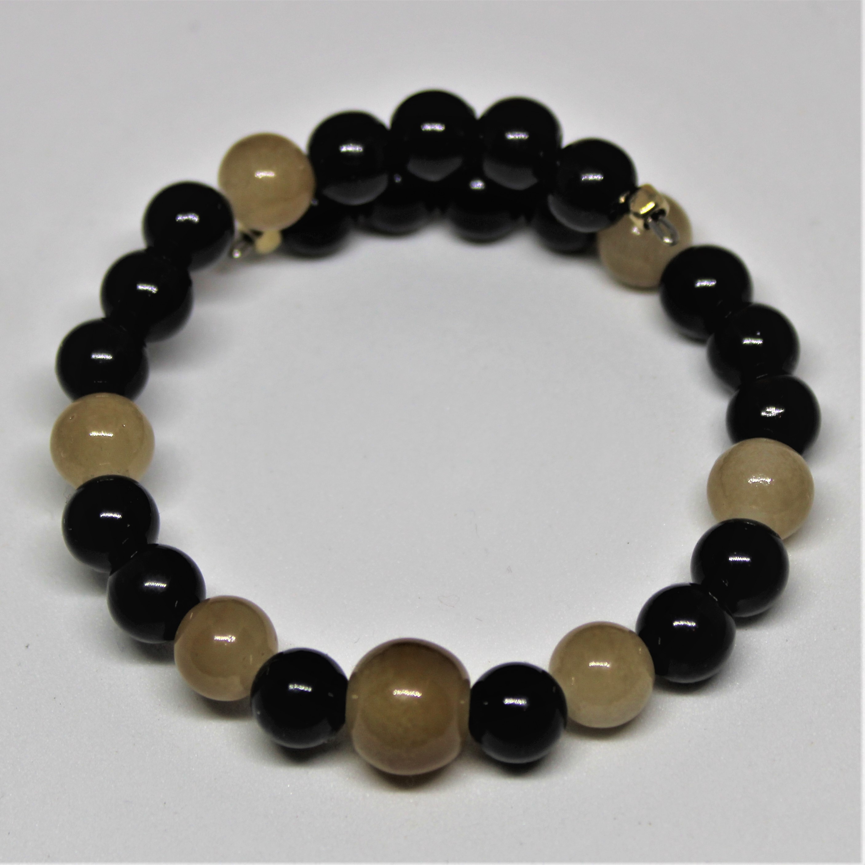 BRACELET HOMME NOIR ET BEIGE