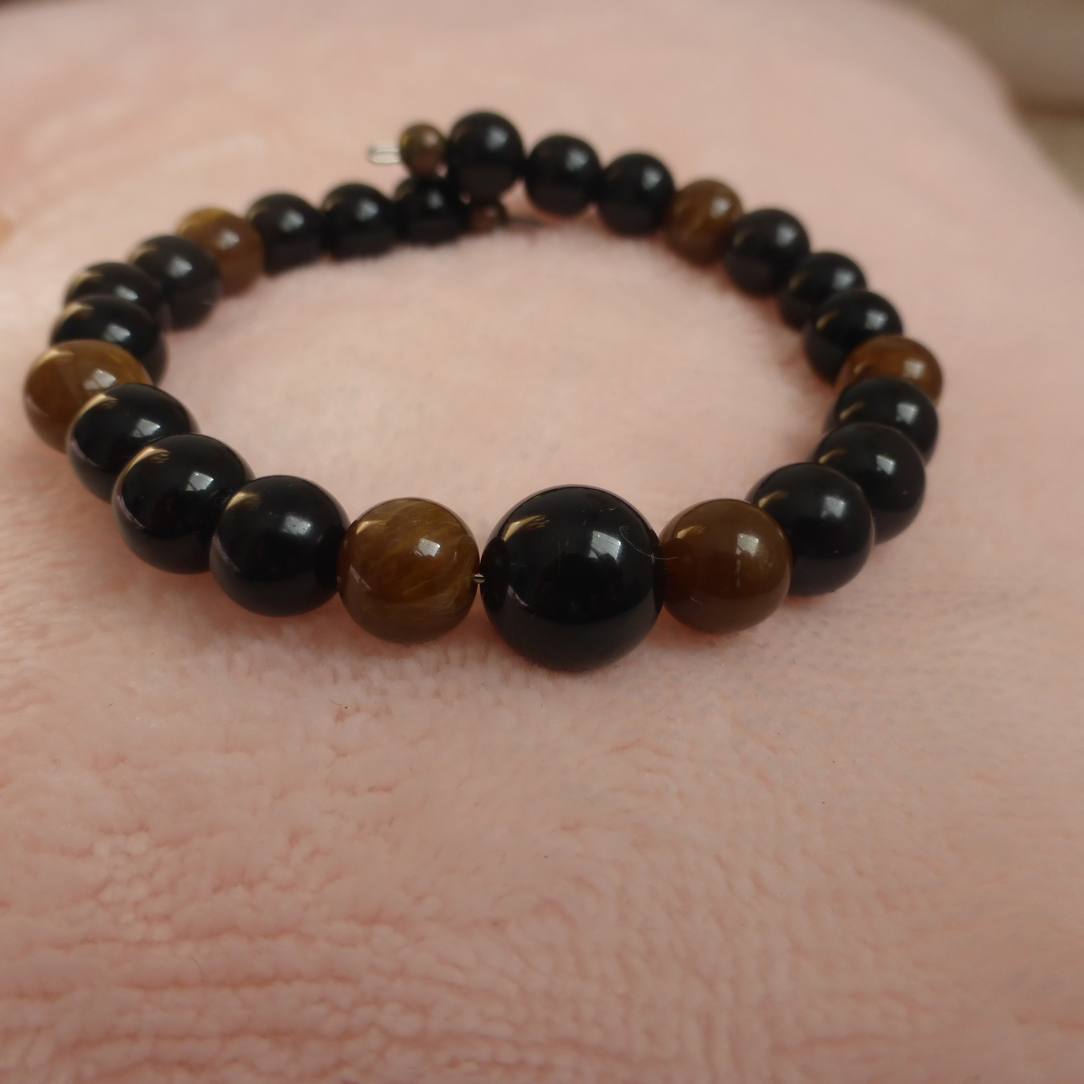 BRACELET HOMME NOIR ET MARRON
