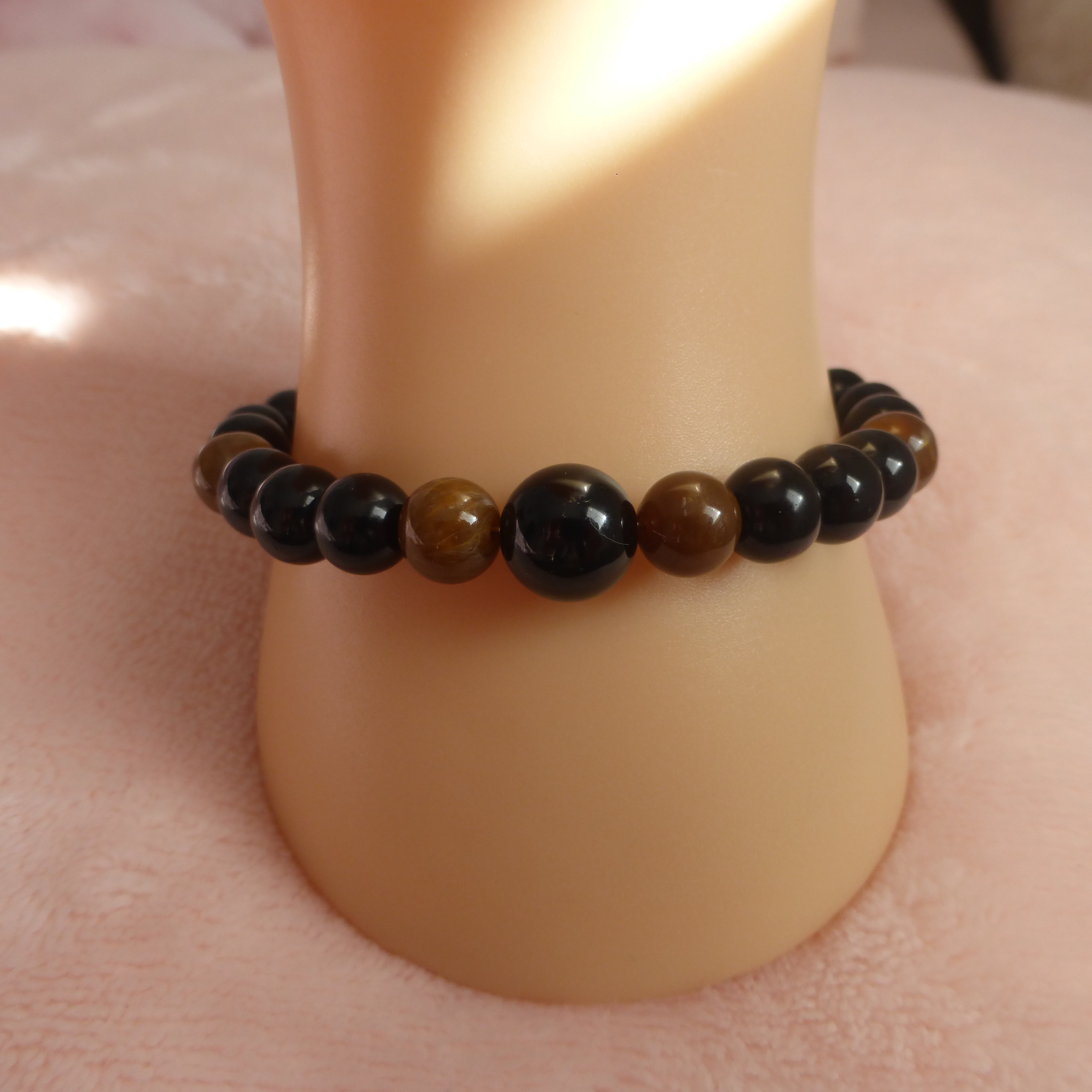 BRACELET HOMME NOIR ET MARRON