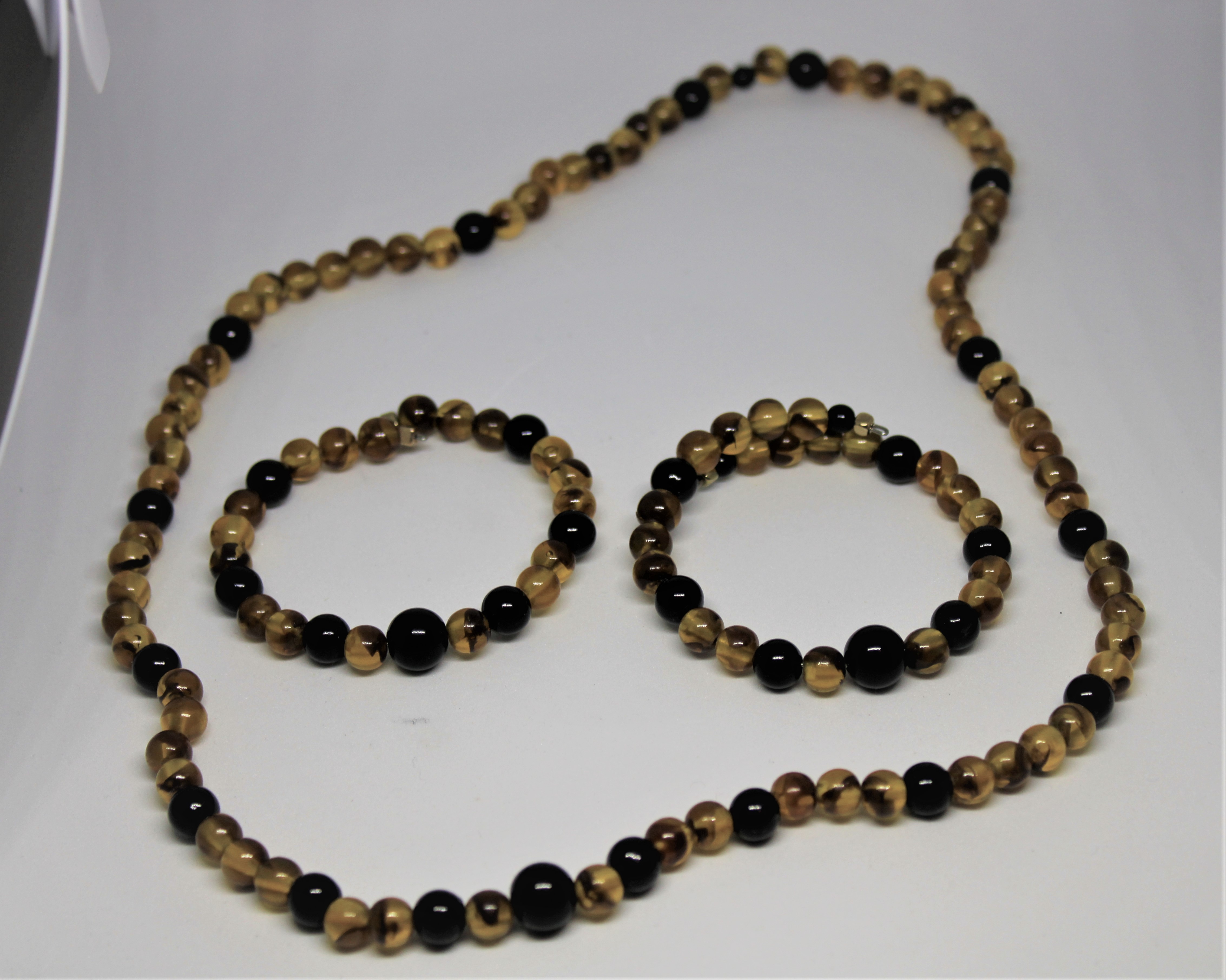 BRACELET HOMME / FEMME NOIR ET MARRON