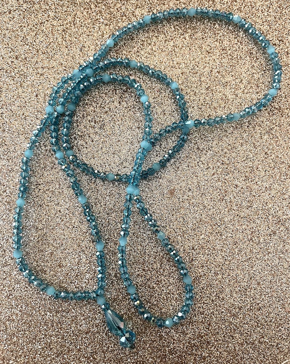 COLLIER LONG FEMME AZUR